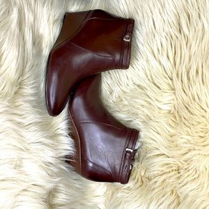 Naturalizer Ankle Wedge Boot Brown 6.5M